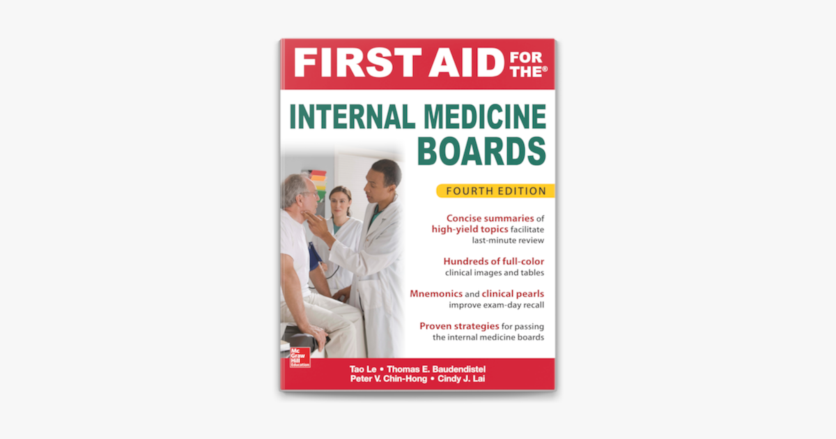 ‎First Aid for the Internal Medicine Boards, Fourth Edition on Apple Books