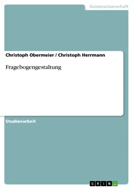 Read: Fragebogengestaltung