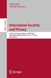 Information Security and Privacy - Willy Susilo & Guomin Yang
