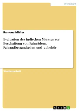 Read: Evaluation des indischen Book Marktes zur Beschaffung von Fahrrädern, Fahrradbestandteilen und -zubehör