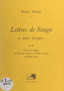 Read: Book Lettres de Sanga à André Schaeffner