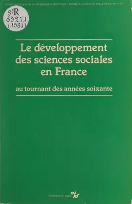 Read: Le Book développement des sciences sociales en France au tournant des années soixante
