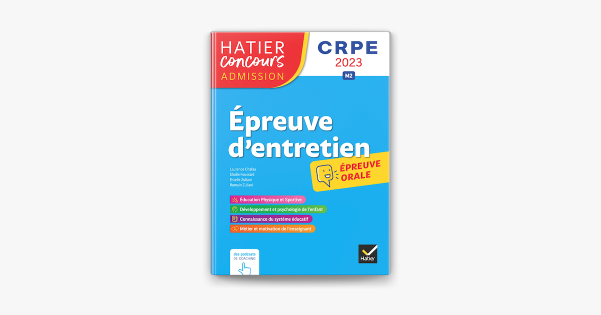Page De Garde Crpe 2019 épreuve D'admission books.apple.com