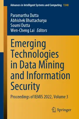 Read: Emerging Technologies in Data Mining Book and Information Security