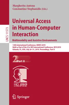 Read: Universal Access in Human-Computer Interaction. Multimodality and Book Assistive Environments