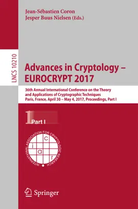 Read: Advances in Book Cryptology – EUROCRYPT 2017