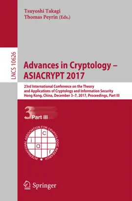 Read: Advances Book in Cryptology – ASIACRYPT 2017