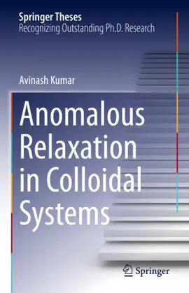 Read: Book Anomalous Relaxation in Colloidal Systems