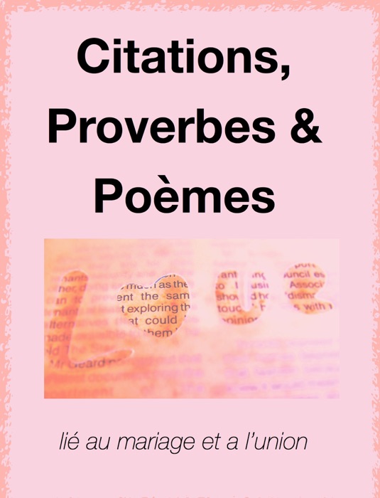 Citations,Proverbes & Poèmes lié au mariage