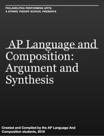 AP Language and Composition: Argument and Synthesis