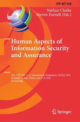 Read: Human Book Aspects of Information Security and Assurance