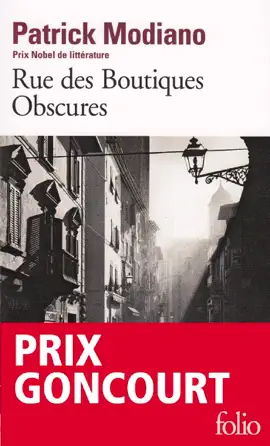 Read: Rue des Boutiques Obscures - Prix Goncourt Book