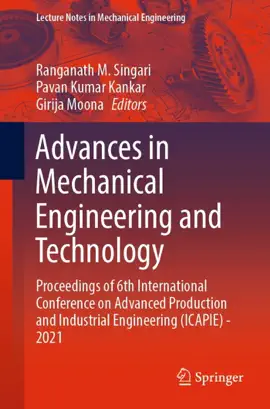 Read: Advances Book in Mechanical Engineering and Technology