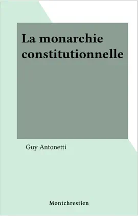 Read: La monarchie constitutionnelle Book