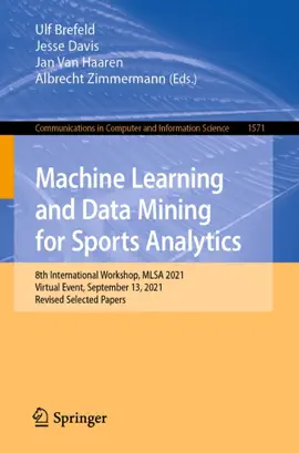 Read: Machine Learning and Data Mining for Sports Analytics Book