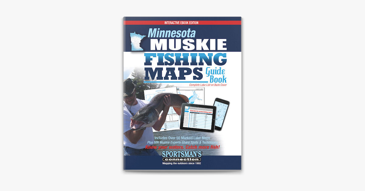 Minnesota Muskie Fishing Maps Guide Book by Sportsman's Connection