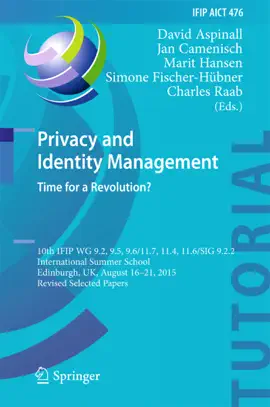Read: Privacy and Identity Management. Time for a Revolution? Book