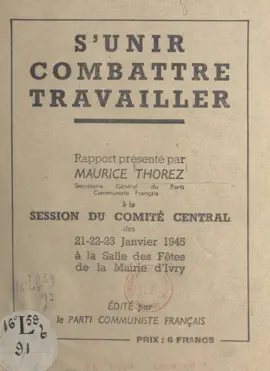 Read: Book S'unir, combattre, travailler