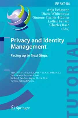 Read: Privacy and Identity Management. Facing Book up to Next Steps