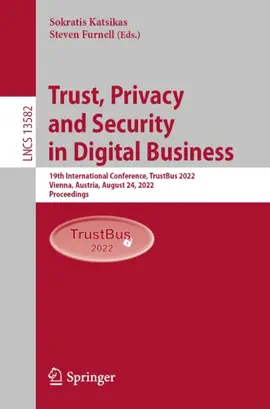 Read: Trust, Book Privacy and Security in Digital Business