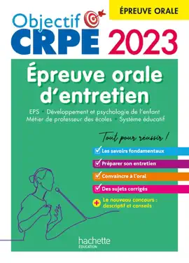 Read: Book Objectif CRPE 2023 -  Réussir l'épreuve orale d'entretien