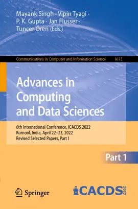 Read: Advances in Computing Book and Data Sciences