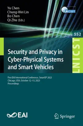 Read: Security and Privacy in Cyber-Physical Systems and Smart Book Vehicles