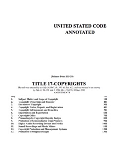 United Stated Code Annotated by United States Government