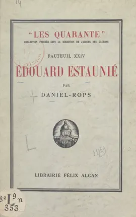 Read: Fauteuil XXIV : Édouard Book Estaunié