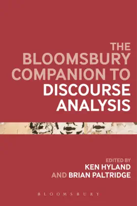 Read: The Bloomsbury Companion to Book Discourse Analysis
