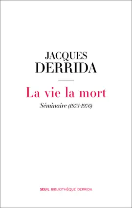 Read: La vie la Book mort - Séminaire (1975-1976)