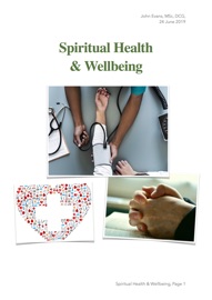 Spiritual Health & Wellbeing - John Evans