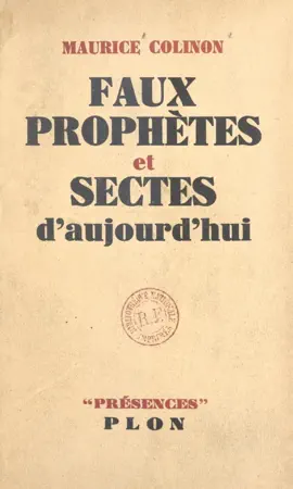Read: Faux prophètes et sectes Book d'aujourd'hui