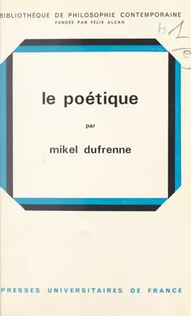 Read: Le poétique Book