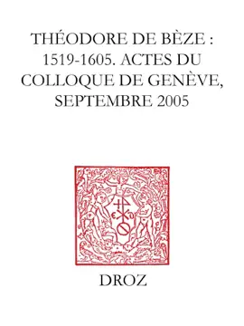 Read: Théodore de Book Bèze : 1519-1605