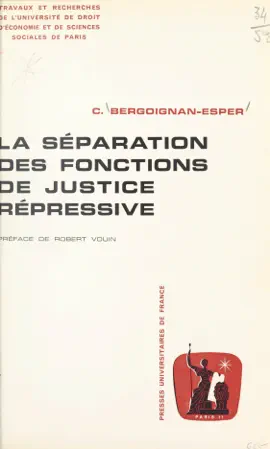 Read: La séparation des fonctions Book de justice répressive