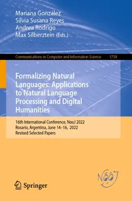 Read: Formalizing Natural Languages: Applications to Natural Language Processing and Digital Humanities Book