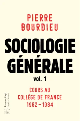 Read: Book Sociologie générale vol. 1