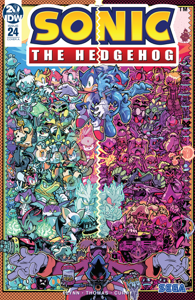 Sonic the Hedgehog #24 - Ian Flynn &amp; Adam Bryce Thomas Cover Art