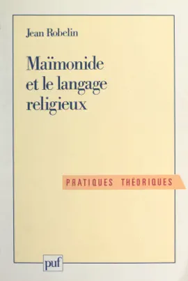 Read: Maïmonide et le Book langage religieux
