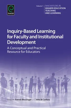 Read: Inquiry-Based Learning for Faculty and Book Institutional Development