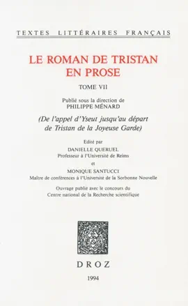 Read: Le Book roman de Tristan en prose