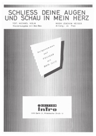 Schließ deine Augen und schau in mein Herz