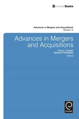 Read: Advances in Mergers Book and Acquisitions