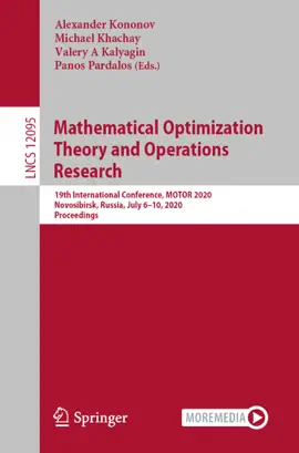 Read: Mathematical Optimization Book Theory and Operations Research