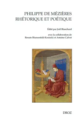 Read: Book Philippe de Mézières, rhétorique et poétique