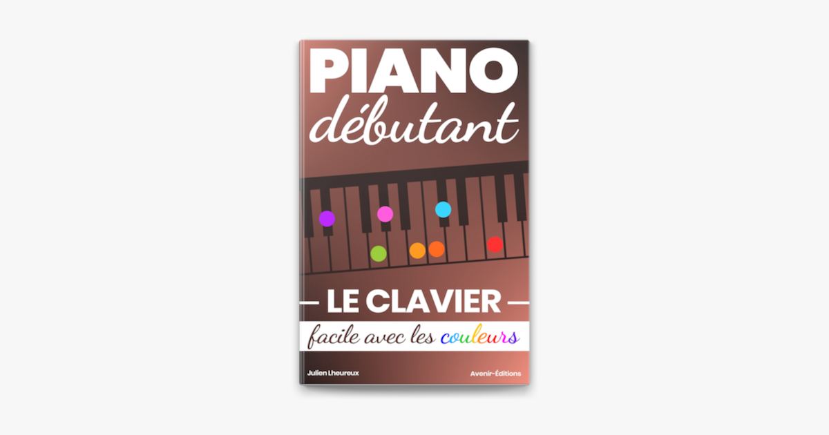 Guides en couleur facilitant le repérage des notes sur le piano