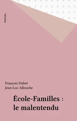 Read: Book École-Familles : le malentendu