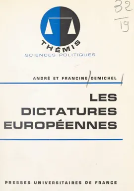 Read: Book Les dictatures européennes