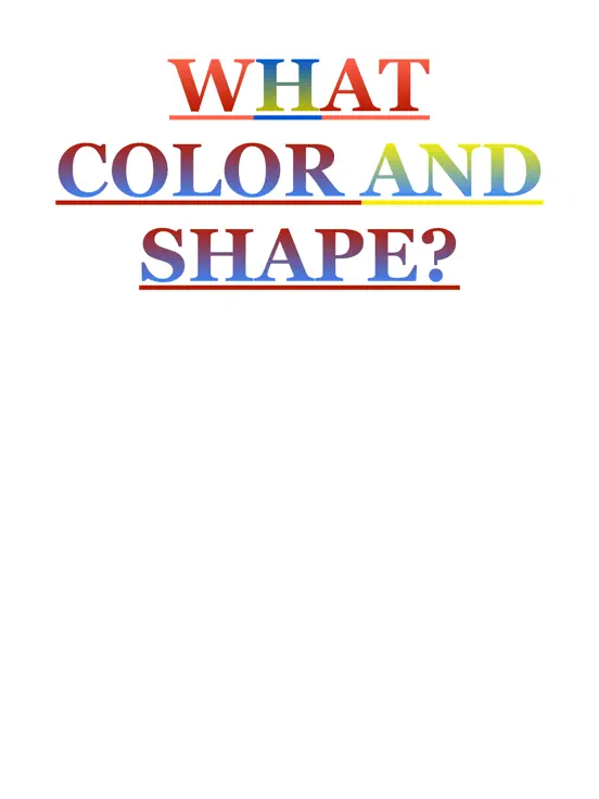 What color and what shape is this?